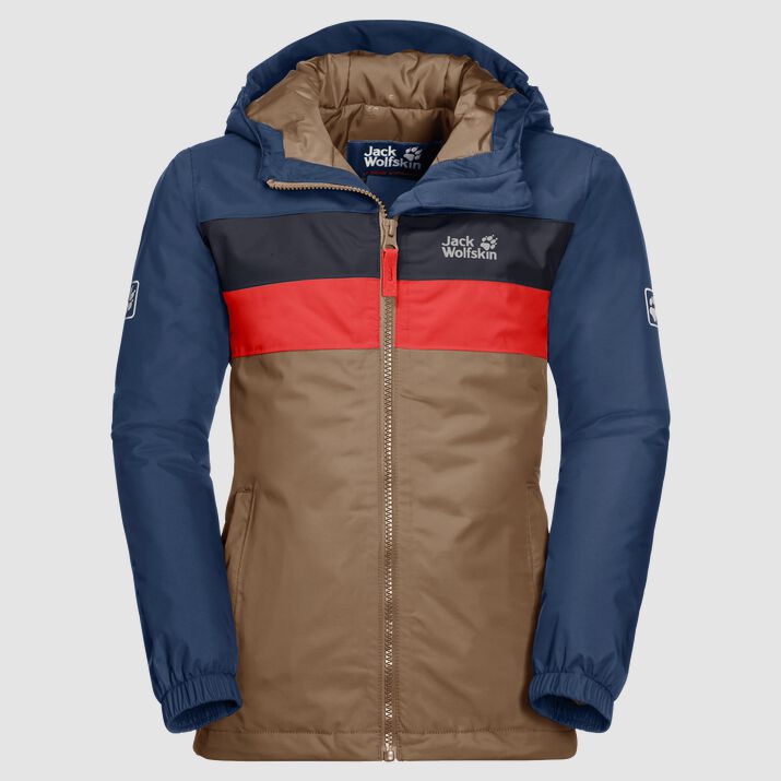 Chamarra Invierno Jack Wolfskin Four Lakes Niños Marrom Mexico-7283154